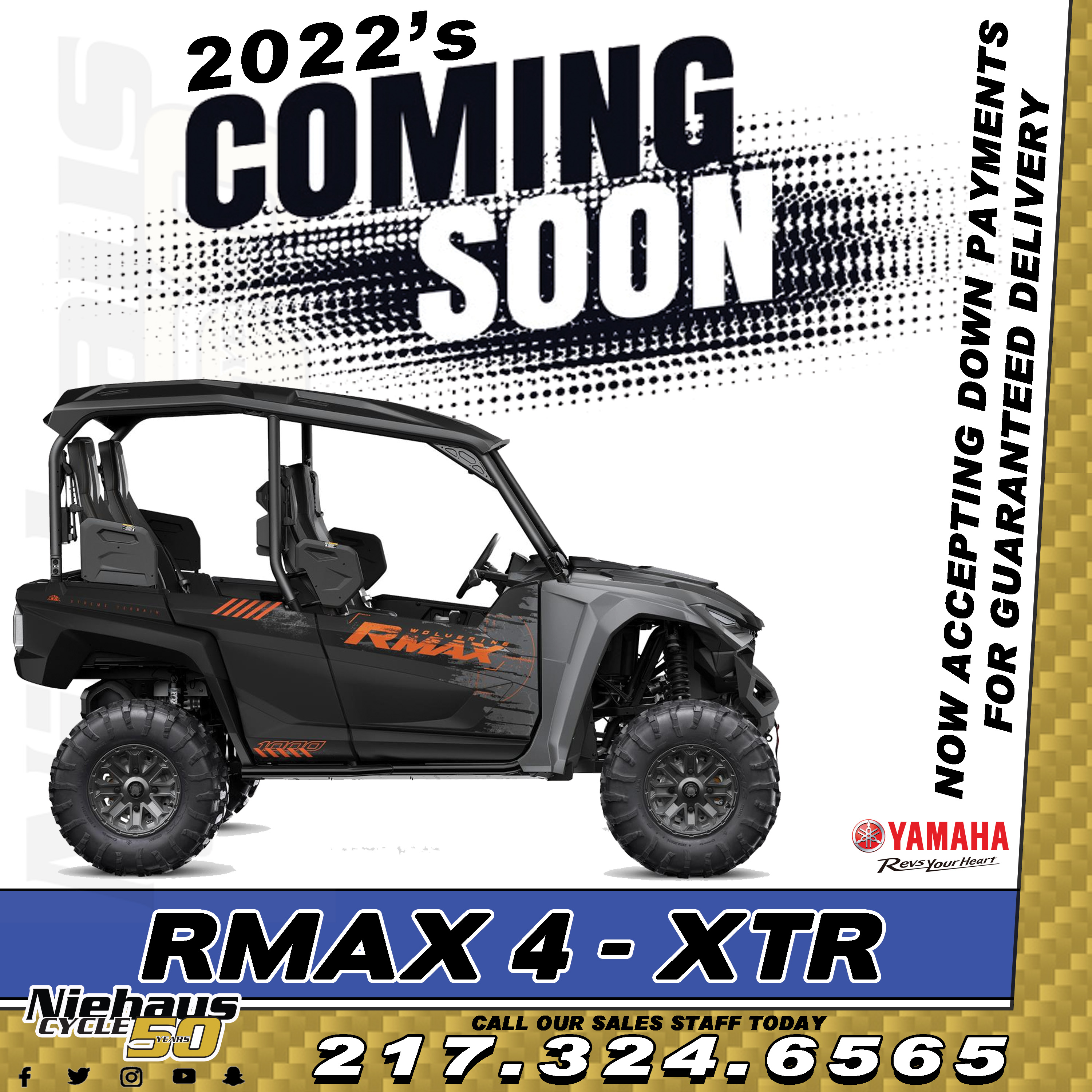 2022 Yamaha RMAX XTR 4 for sale in Litchfield, IL. Niehaus Cycle Sales